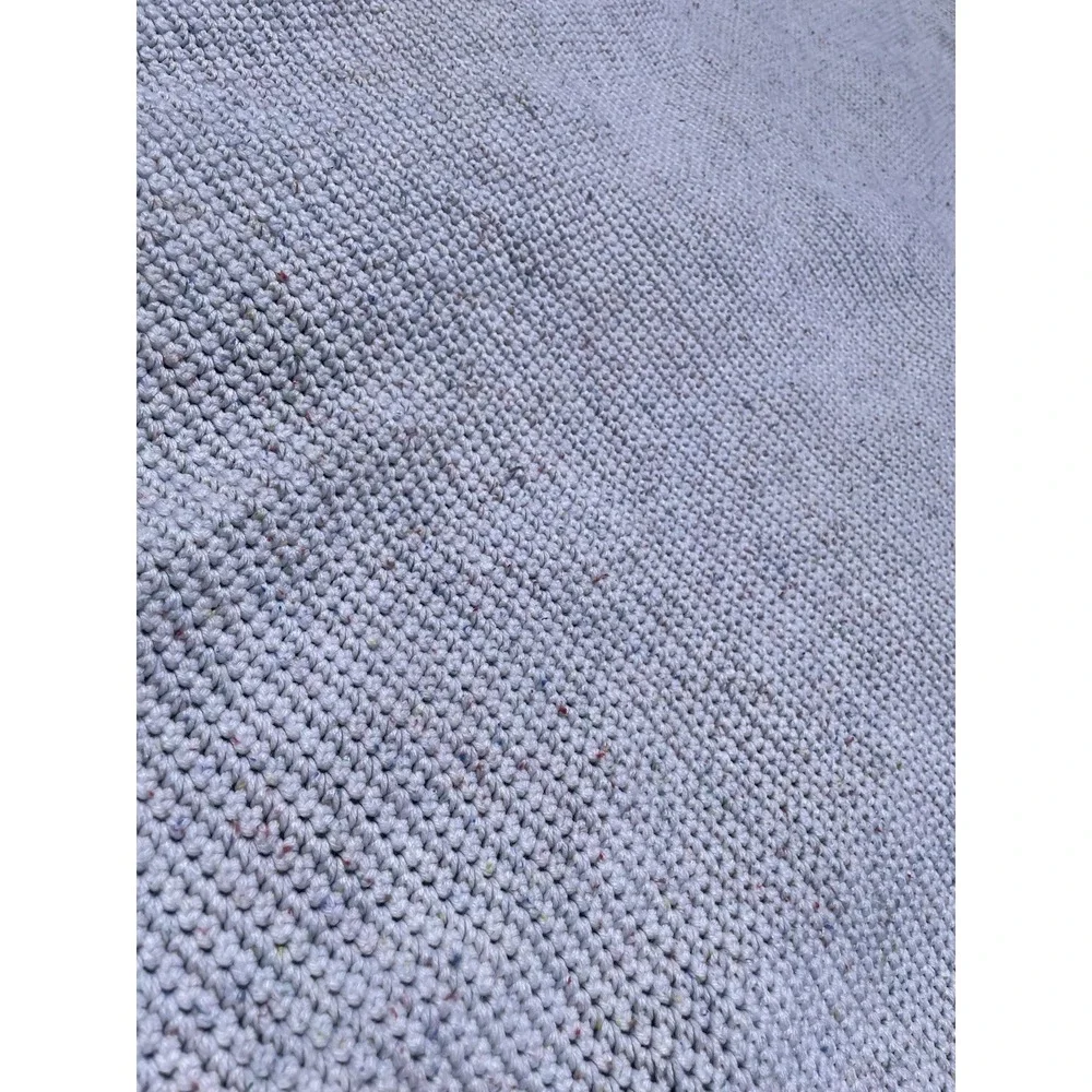 Crochet White Muted Rainbow Afghan Baby Nursery‎ Throw Blanket Cottage Country